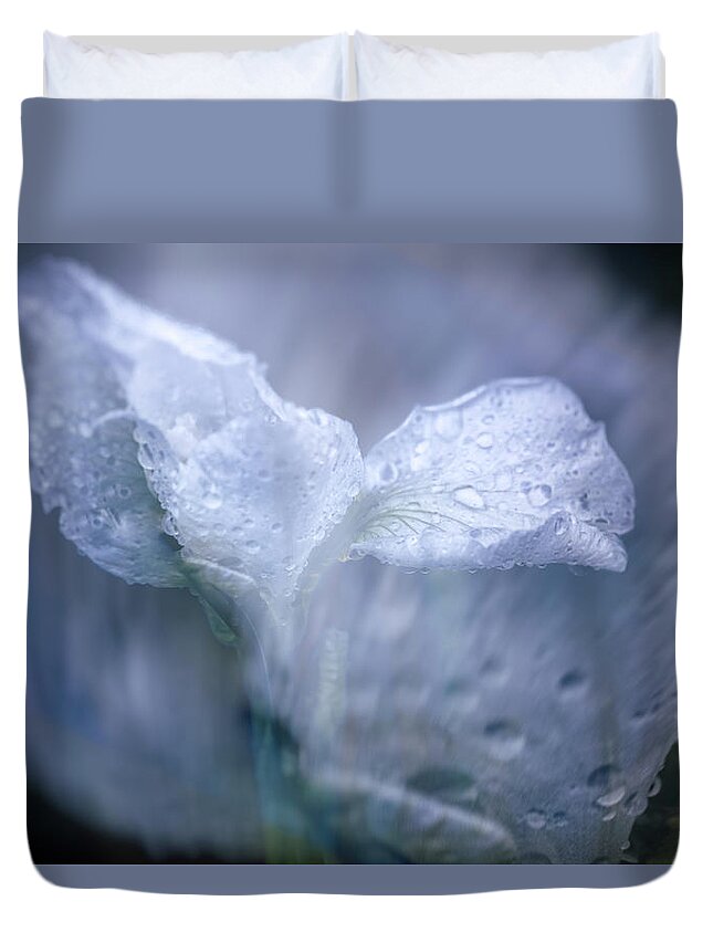 Iris Duvet Cover featuring the photograph Just When I Thought I Would Never Think of You by Cynthia Dickinson