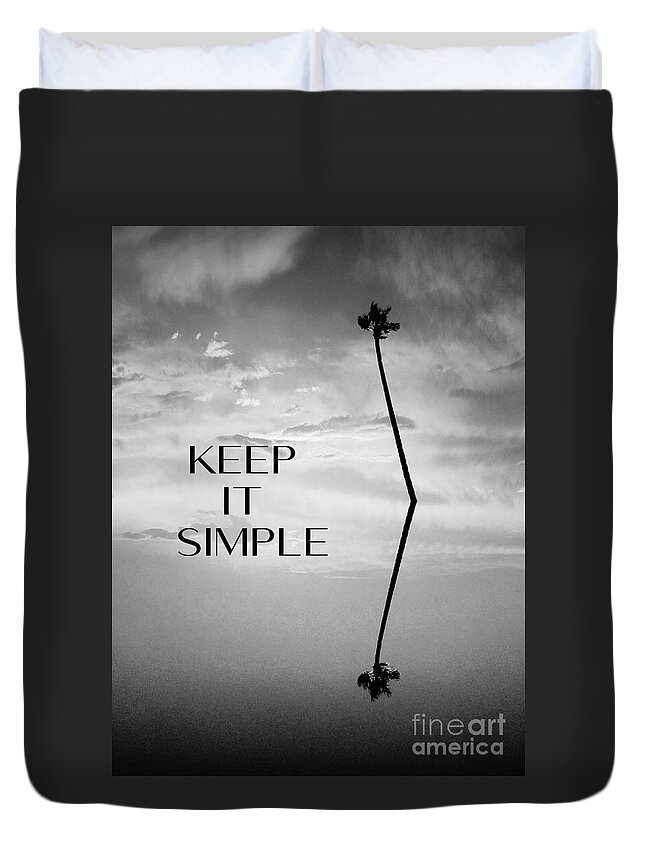 Sales Duvet Cover featuring the photograph Keep It SImple by Jenny Revitz Soper