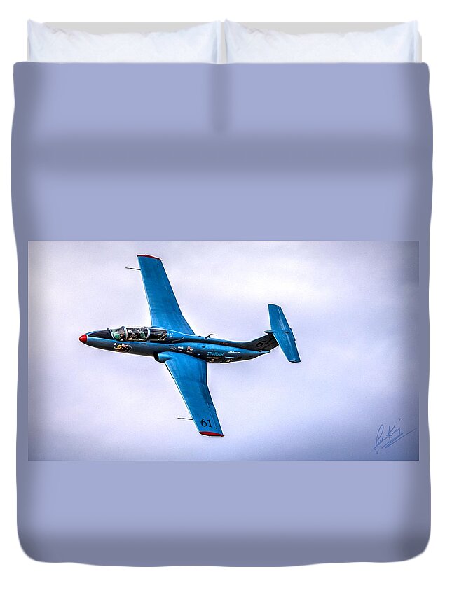 Delphin Duvet Cover featuring the photograph L29 Delphin at Reno Air Races by John King