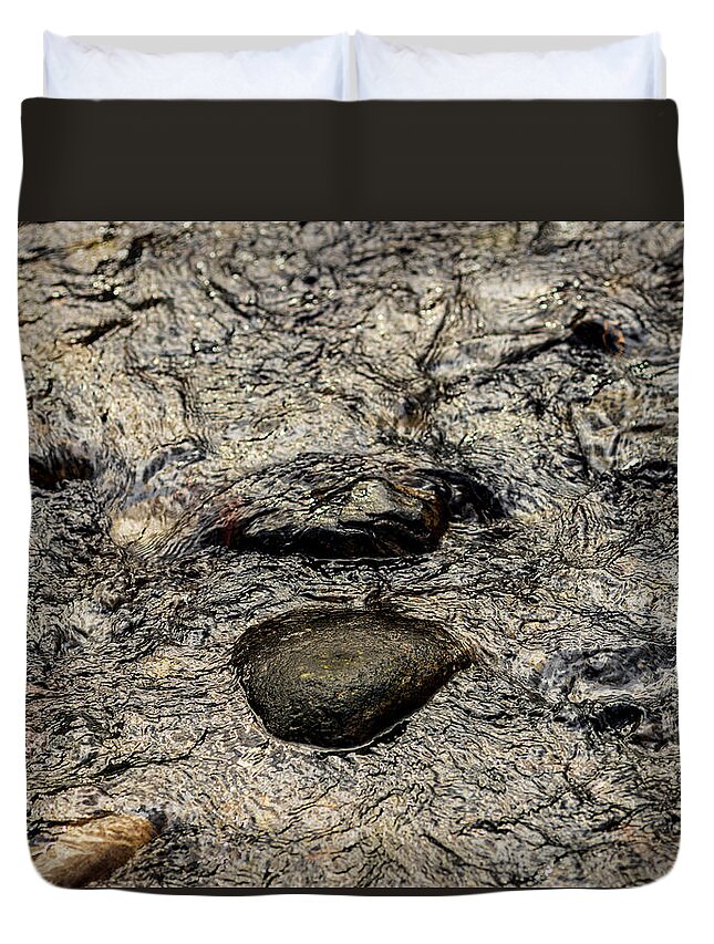 Landscapes Duvet Cover featuring the photograph Landscape Photography - Flowing River by Amelia Pearn