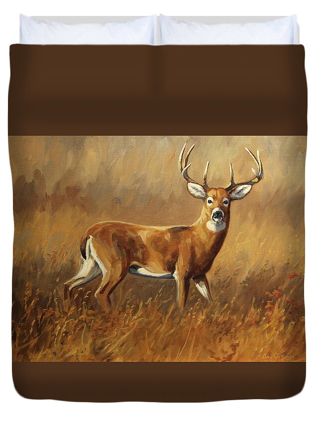 Guy Crittenden Duvet Cover featuring the painting Legend by Guy Crittenden