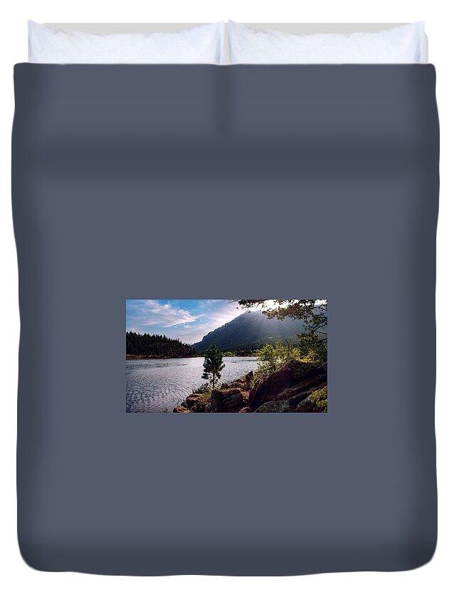  Duvet Cover featuring the photograph Lily Lake Colorado by G Lamar Yancy