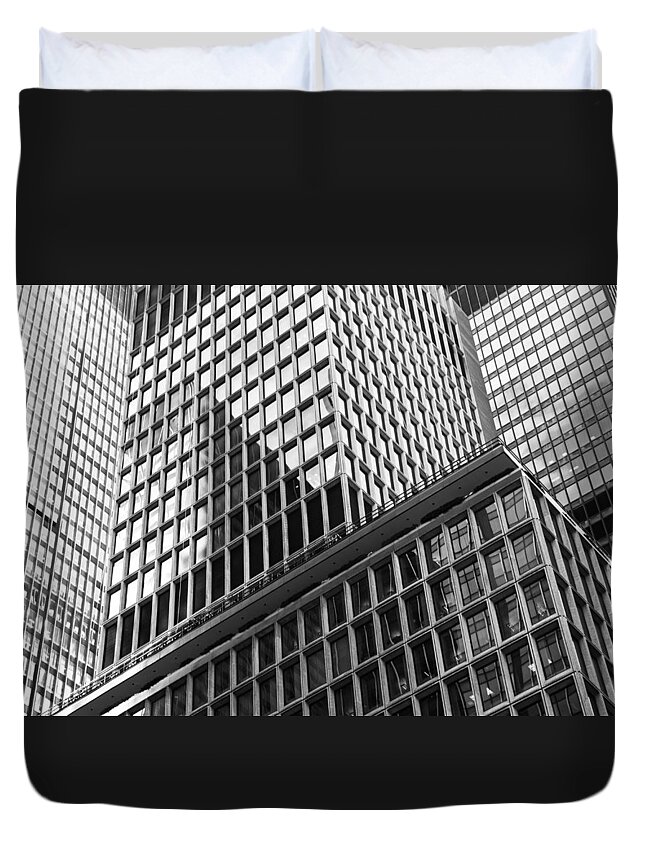 Architecture Duvet Cover featuring the photograph Lines and Angles by Moira Law