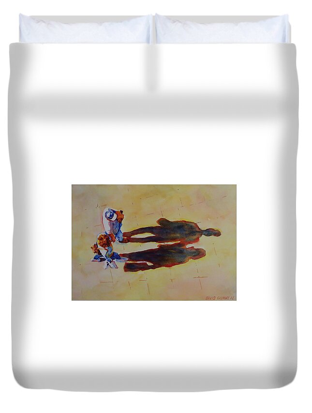 Summer Duvet Cover featuring the painting Long Shadows-G.Berry #50 by David Gilmore