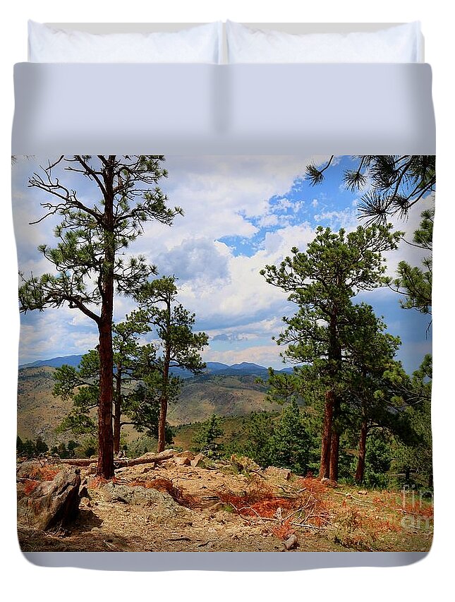Lookout Mountain Duvet Cover featuring the photograph Lookout Mountain Colorado by Veronica Batterson