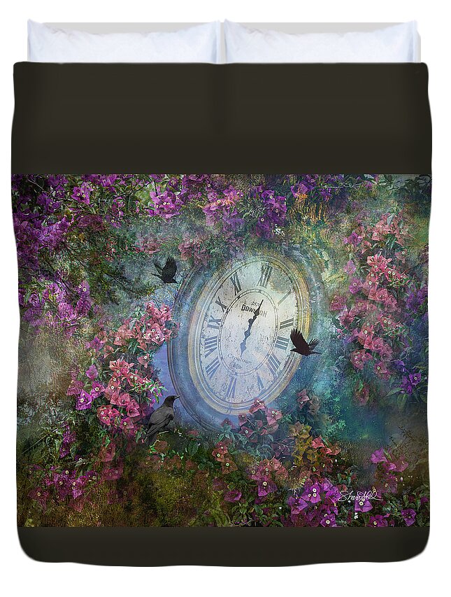 Time Duvet Cover featuring the photograph Lost Time by Shara Abel