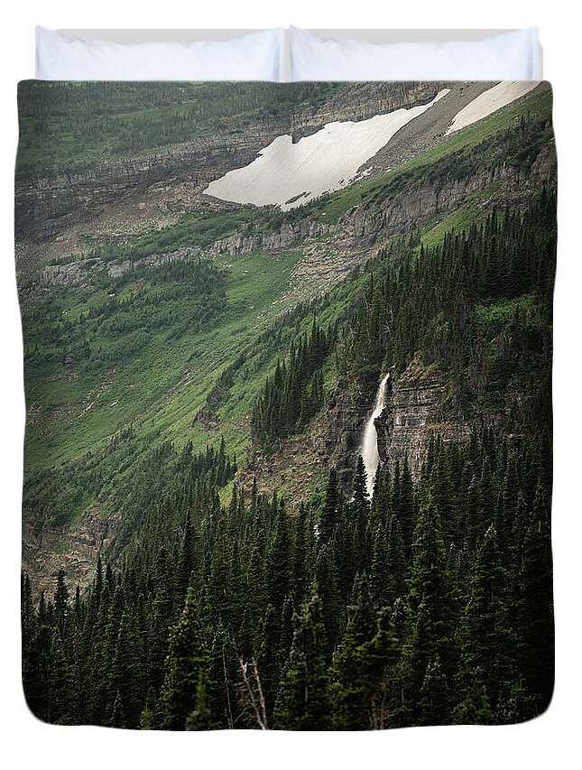  Duvet Cover featuring the photograph Lower Lunch Creek Fall by William Boggs