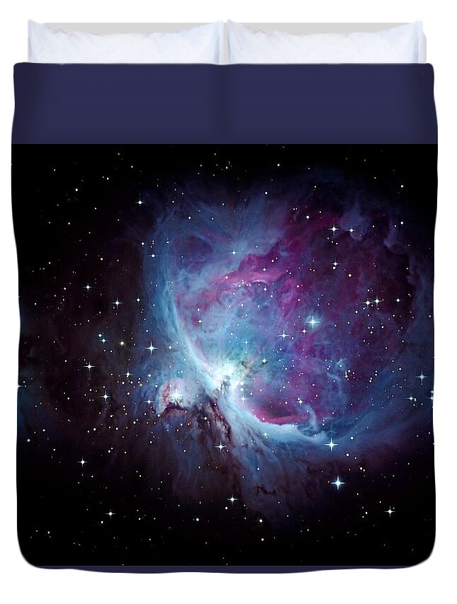 Astrophotography Duvet Cover featuring the photograph M42 Orion Nebula by Alan Conder