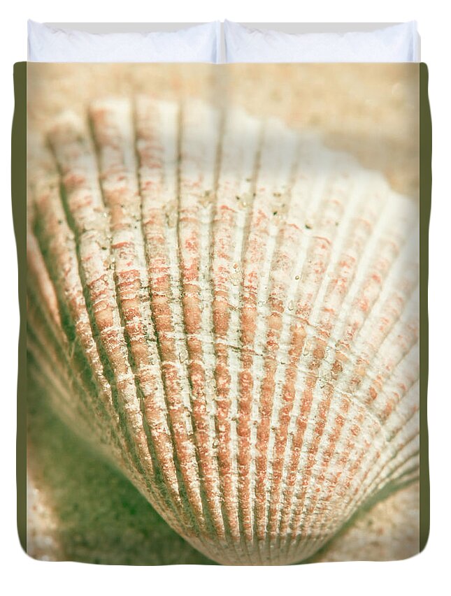 Macro Duvet Cover featuring the photograph Macro marine minimalism by Jorgo Photography
