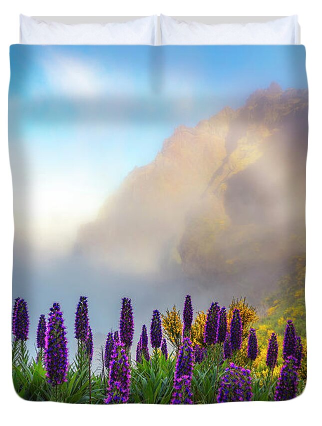 Atlantic Ocean Duvet Cover featuring the photograph Madeira by Evgeni Dinev