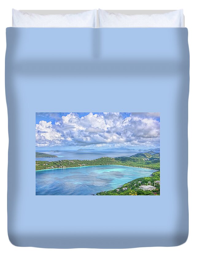 Magens Bay Duvet Cover featuring the photograph Magens Bay by Olga Hamilton