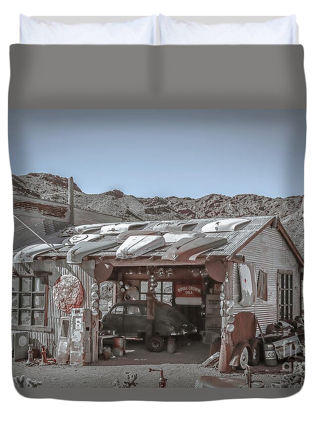 Mancave Duvet Cover featuring the photograph Mancave collection by Darrell Foster
