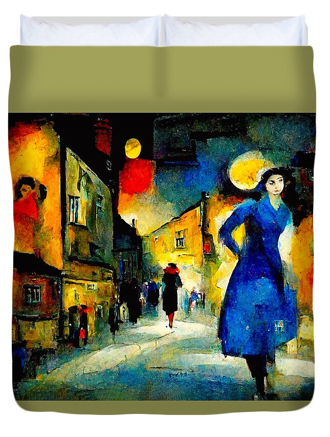 Marc Chagall Duvet Cover featuring the digital art Marc Chagall #1 by Craig Boehman