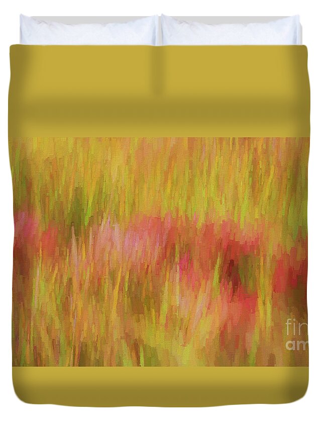 Abstract Duvet Cover featuring the photograph Marsh color by Bobbie Turner