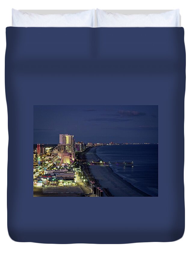 2020 Duvet Cover featuring the photograph MB Boardwalk by David Palmer