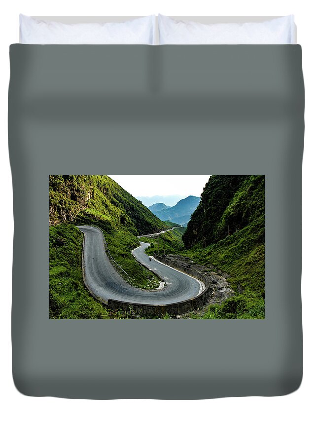 Northern Duvet Cover featuring the photograph Memory Lane - Ha Giang Province, Northern Vietnam by Earth And Spirit