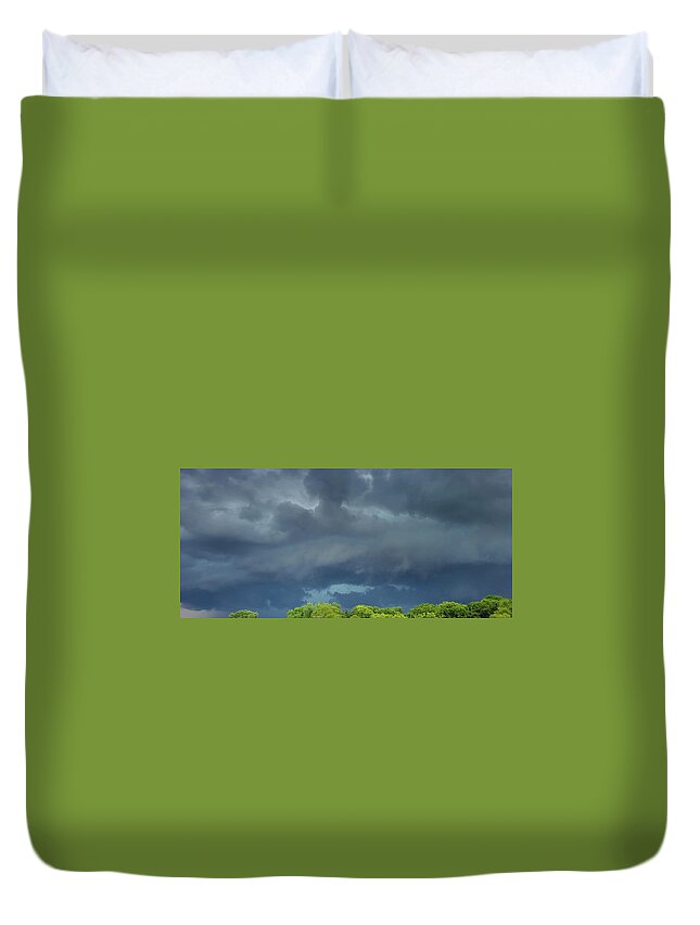 Weather Duvet Cover featuring the photograph Middle Tennessee Thunderstorm by Ally White