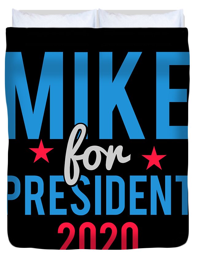Cool Duvet Cover featuring the digital art Mike Bloomberg for President 2020 by Flippin Sweet Gear