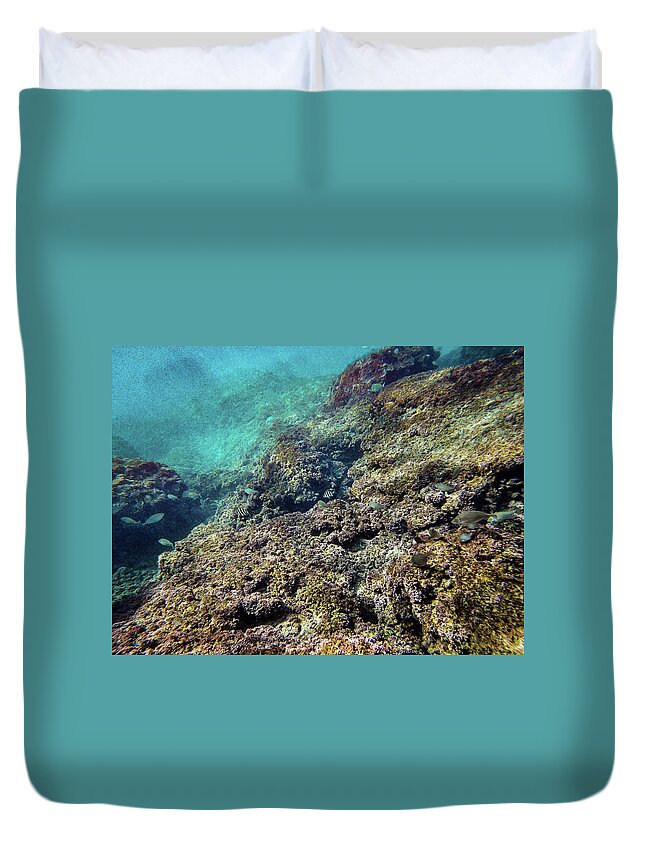 Dream Duvet Cover featuring the photograph Mikhmoret Reef II by Meir Ezrachi