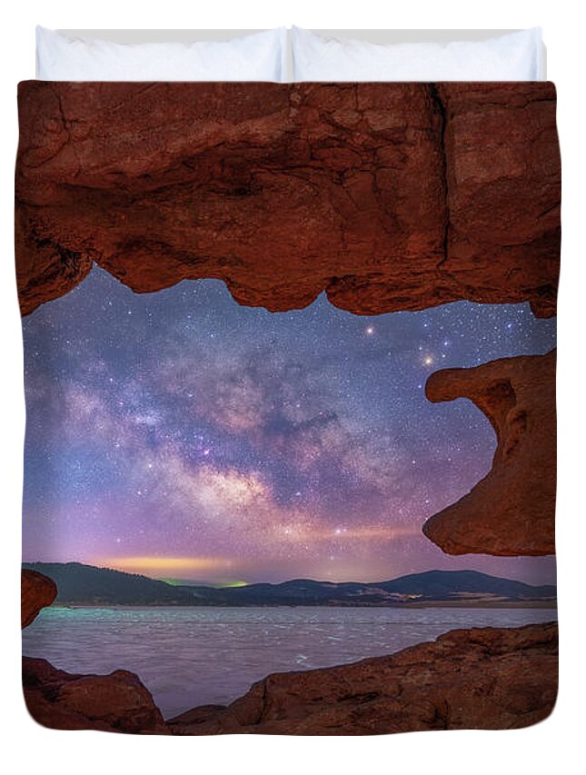 Colorado Duvet Cover featuring the photograph Milky Way Views by Darren White