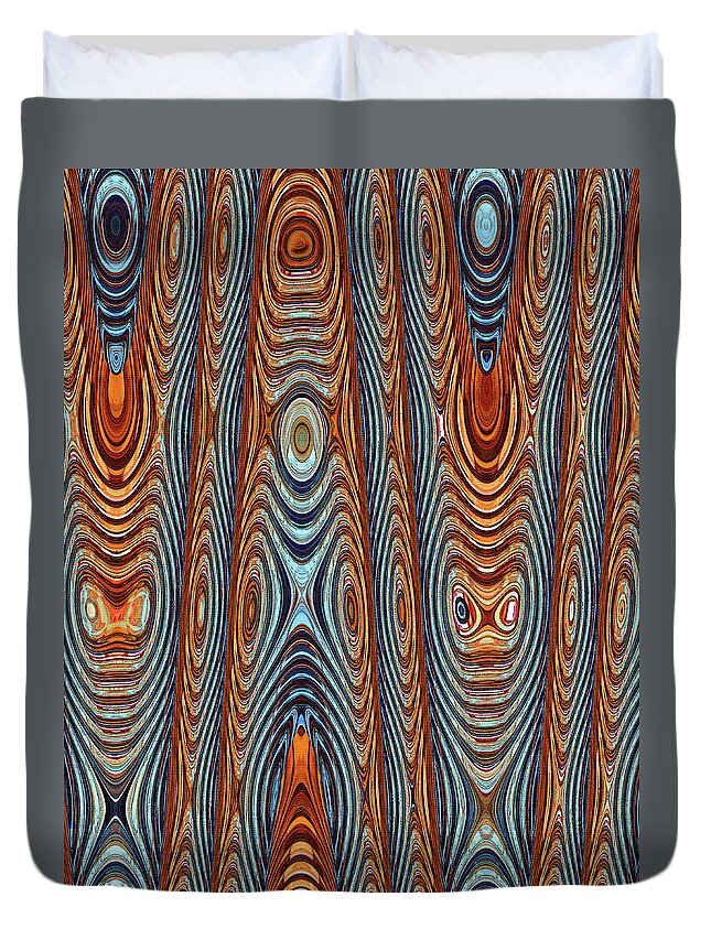 Missouri Inside Room Abstract Duvet Cover featuring the digital art Missouri Inside Room Abstract by Tom Janca