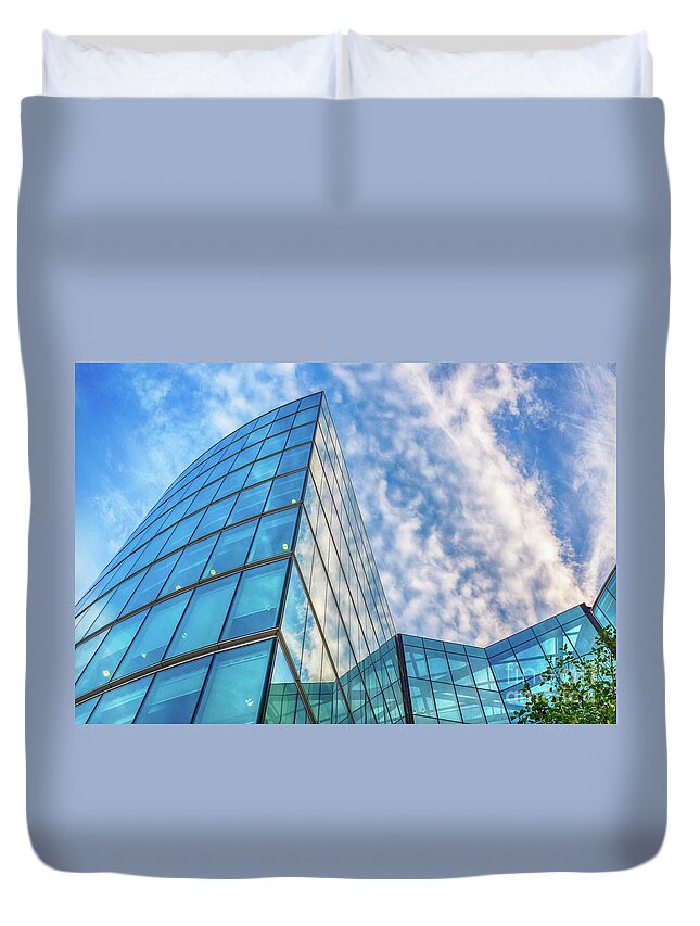 Architecture Duvet Cover featuring the photograph Modern Architecture London South Bank by Jane Rix
