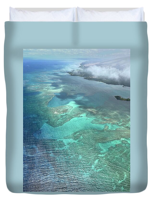 Photograph Duvet Cover featuring the photograph Molokai Island Reef by Beverly Read