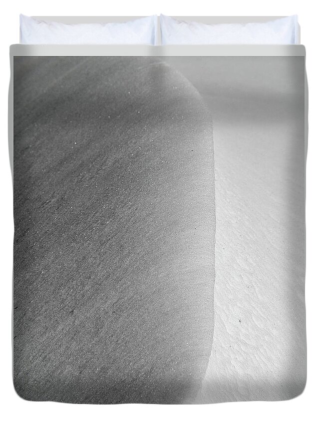 Snow Duvet Cover featuring the photograph Monochrome Snow Drift by Charles Floyd