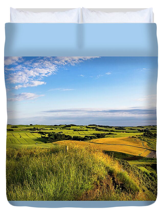 Agriculture Duvet Cover featuring the photograph Mors, Denmark by Alexander Farnsworth