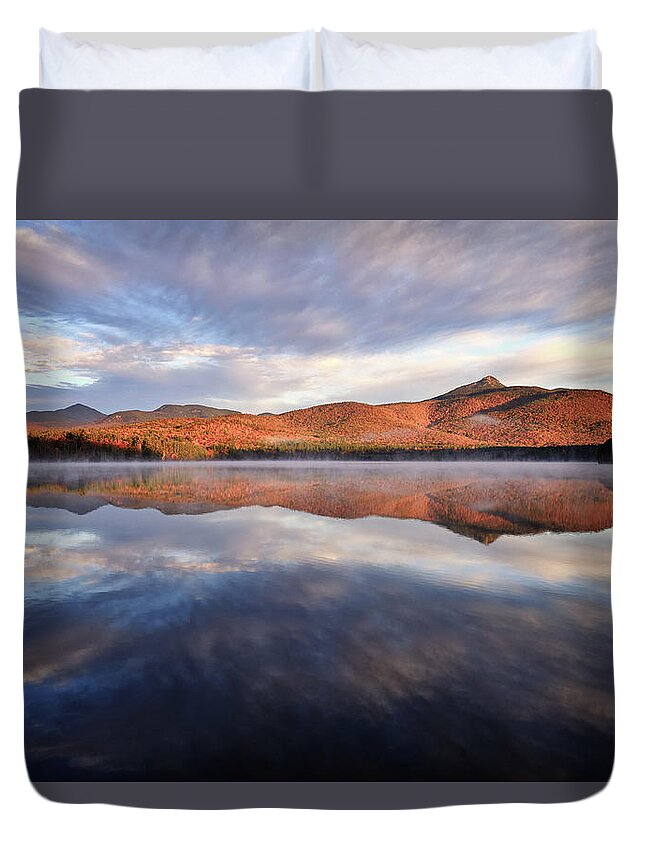 New Hampshire Duvet Cover featuring the photograph Mountain Light by Jeff Sinon