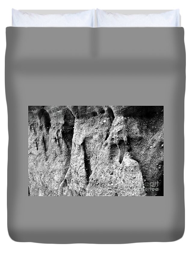 Black Mountain Duvet Cover featuring the photograph Mountain Macro by Phil Perkins