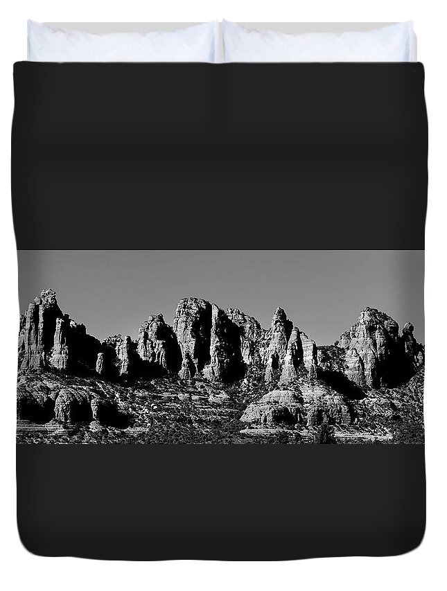 617 Duvet Cover featuring the photograph Mountains of Sedona by Sonny Ryse
