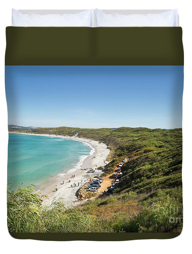 Mutton Bird Beach Duvet Cover featuring the photograph Mutton Bird Beach, Elleker, Western Australia by Elaine Teague