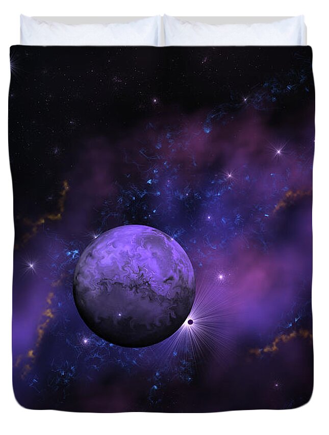 Art Duvet Cover featuring the digital art My Space by Artful Oasis