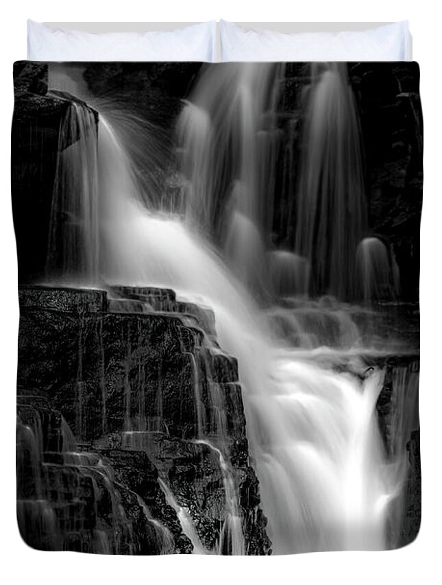 Mystic Duvet Cover featuring the photograph Mystic Waterfalls by Shelia Hunt