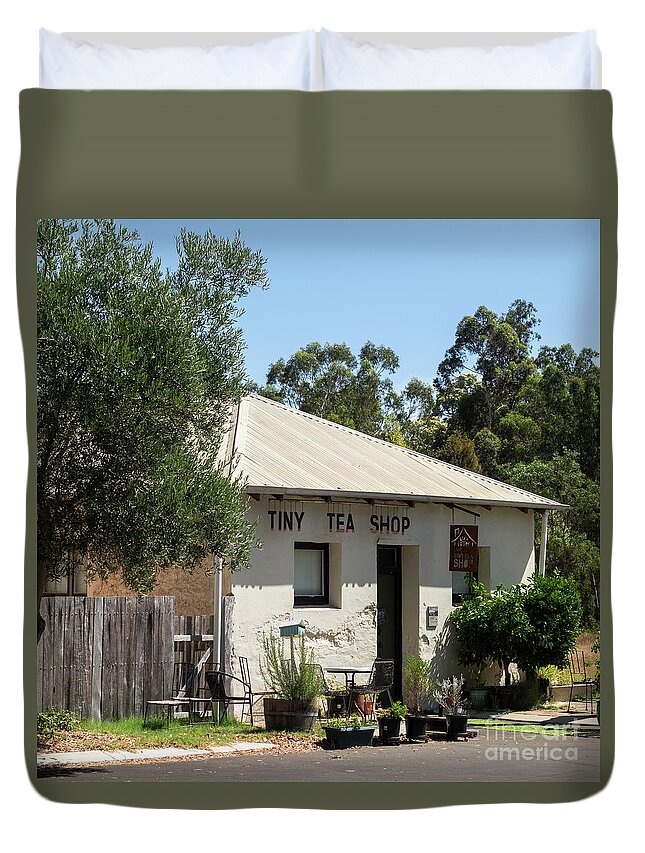 Australia Duvet Cover featuring the photograph Nannup Tiny Tea Shop 01 by Rick Piper Photography