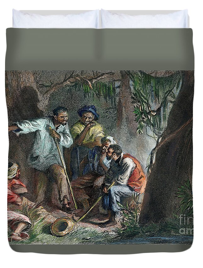 19th Century Duvet Cover featuring the drawing Nat Turner by Granger