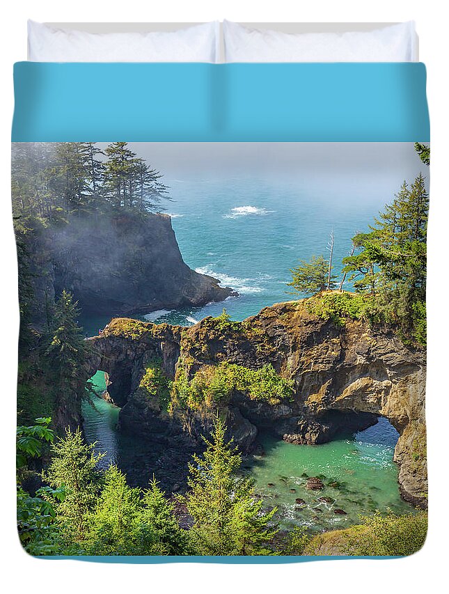 Beautiful Duvet Cover featuring the photograph Natural Bridges by Ed Clark