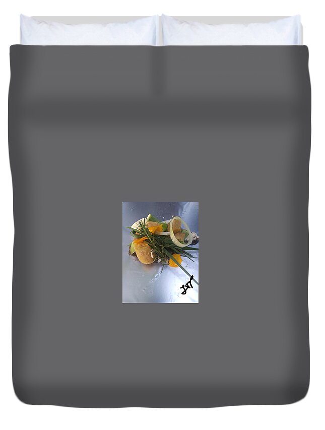 Natural Duvet Cover featuring the photograph Natural Food Fetish by Esoteric Gardens KN