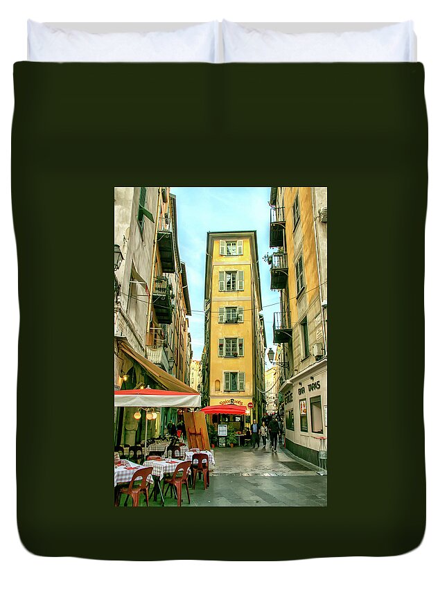 Nice Duvet Cover featuring the photograph Nice, France 6 by Lisa Chorny