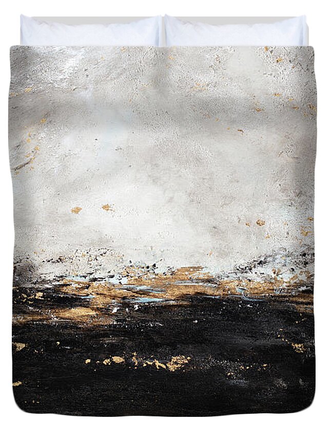 Night Duvet Cover featuring the painting Night Passage by Tamara Nelson