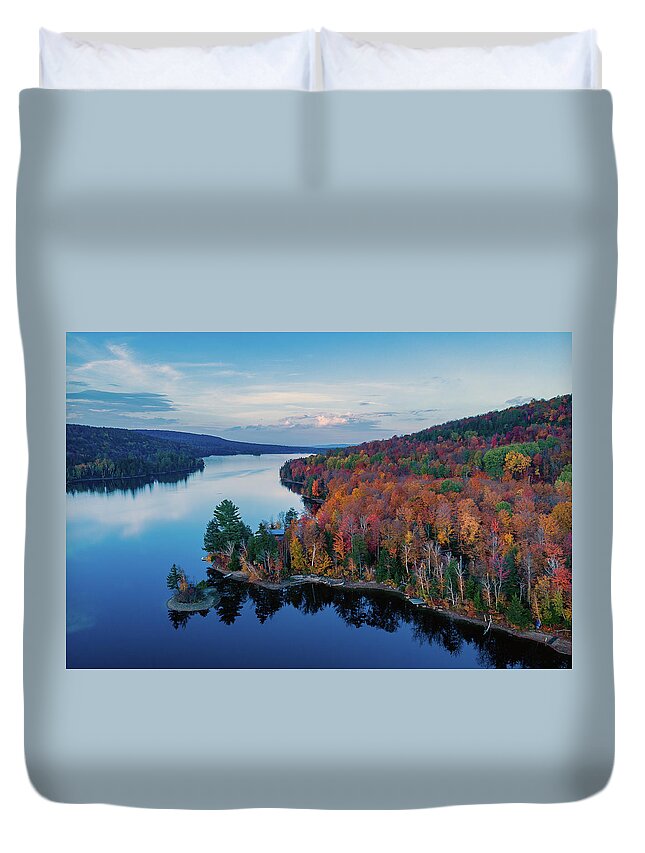 Norton Pond Duvet Cover featuring the photograph Norton Pond Vermont by John Rowe