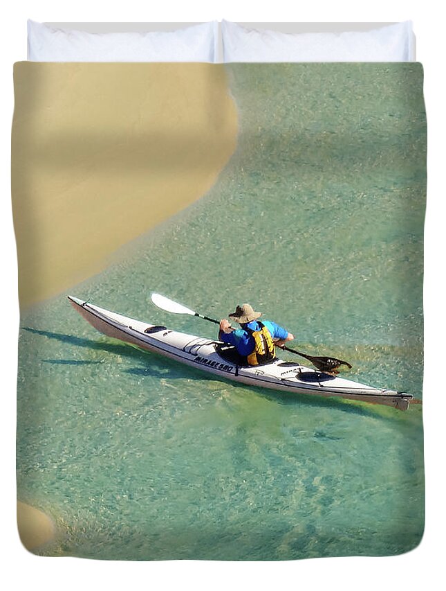 Kayak Duvet Cover featuring the photograph Nothing Is Impossible No 1 by Andre Petrov