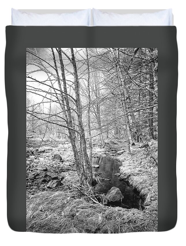 Infra Red Duvet Cover featuring the photograph Nr Jeffers Falls by Alan Norsworthy