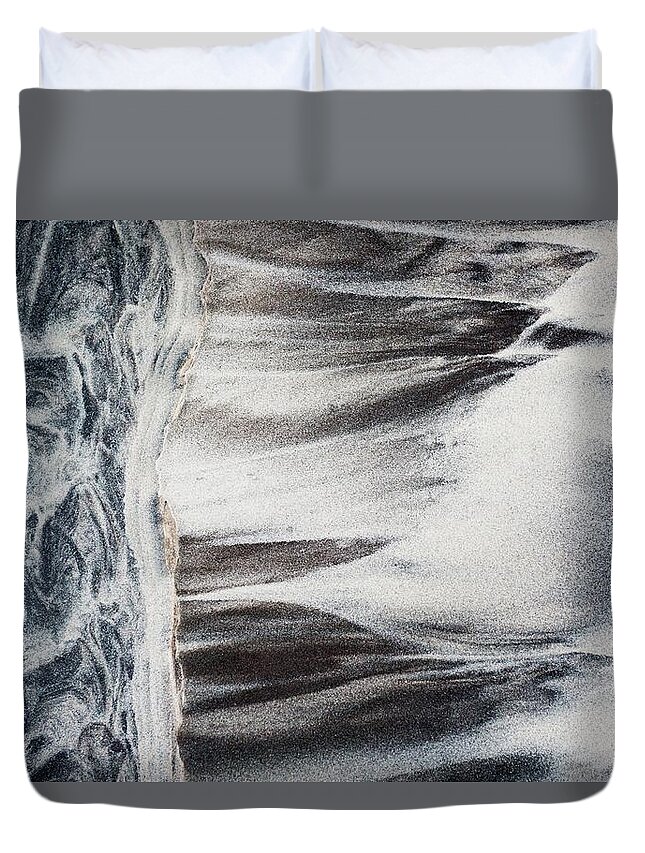 Lofoten Duvet Cover featuring the photograph Of Sand, Ocean and Wind 1 by Alexandru Conu
