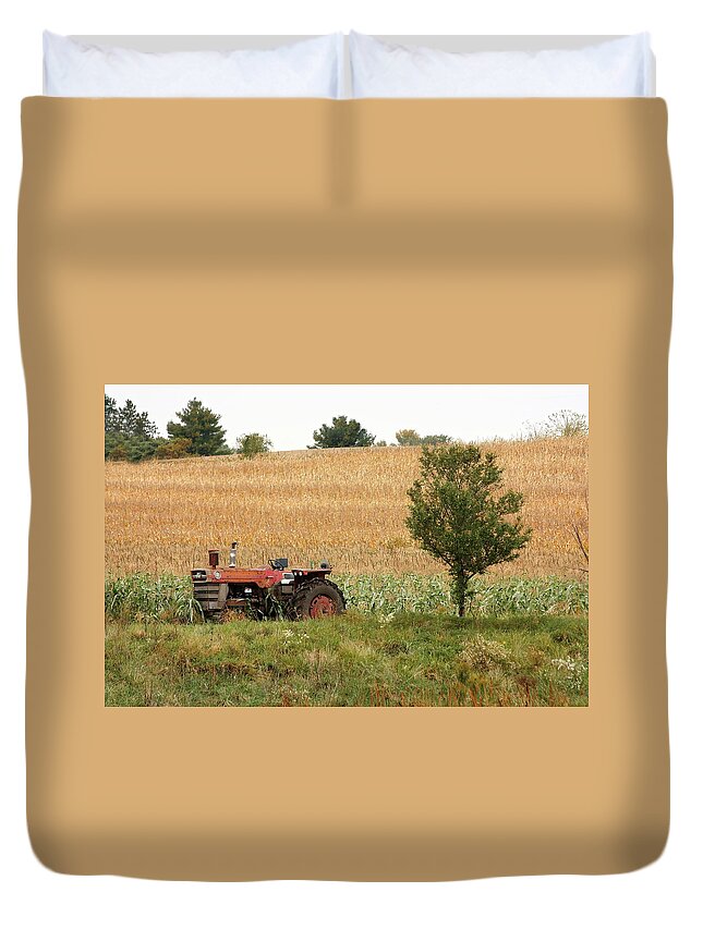 Machine Duvet Cover featuring the photograph Old Massey by Lens Art Photography By Larry Trager