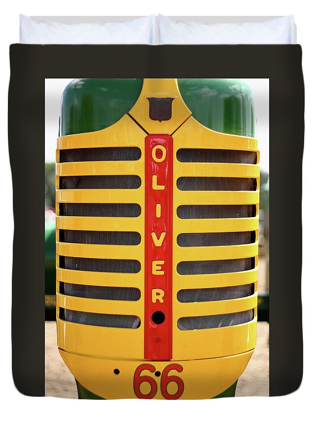 Oliver Tractor Duvet Cover featuring the photograph Oliver 66 by Lens Art Photography By Larry Trager