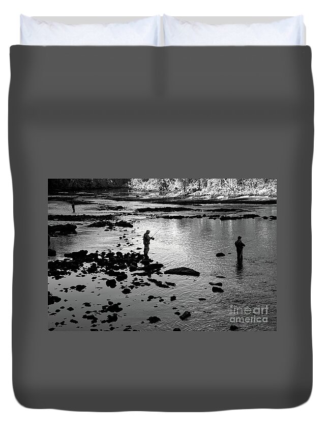 Norris Dam State Park Duvet Cover featuring the photograph On The Road 3 by Phil Perkins
