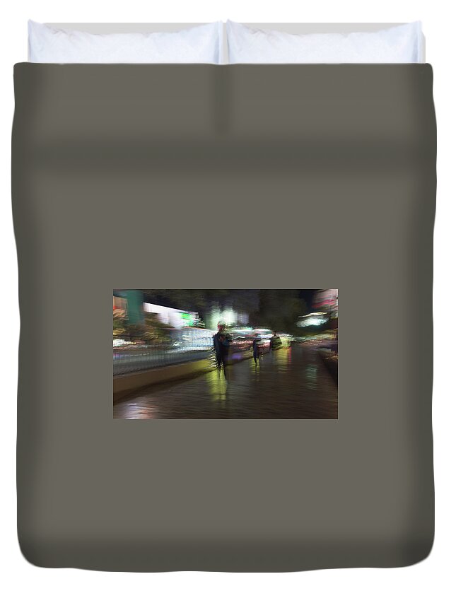 Electric Duvet Cover featuring the photograph One Two Three by Alex Lapidus