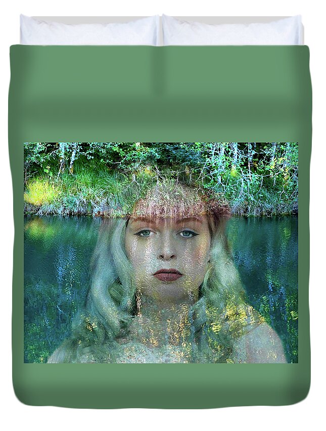 Ophelia Duvet Cover featuring the photograph Ophelia, All For Love by Marilyn MacCrakin